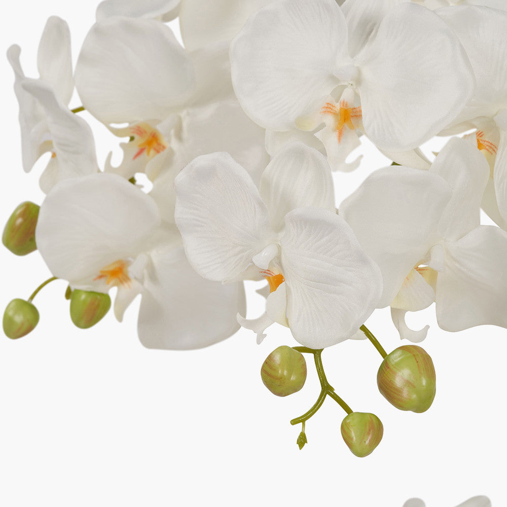 Artificial Tall White Orchid in Pot